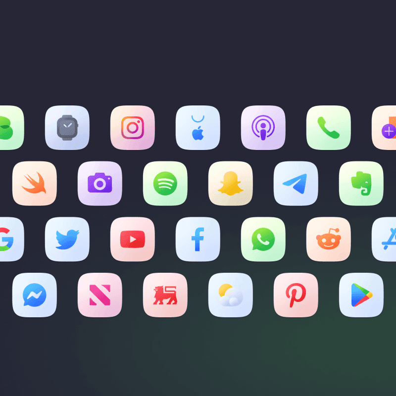 Ares Light icon pack preview