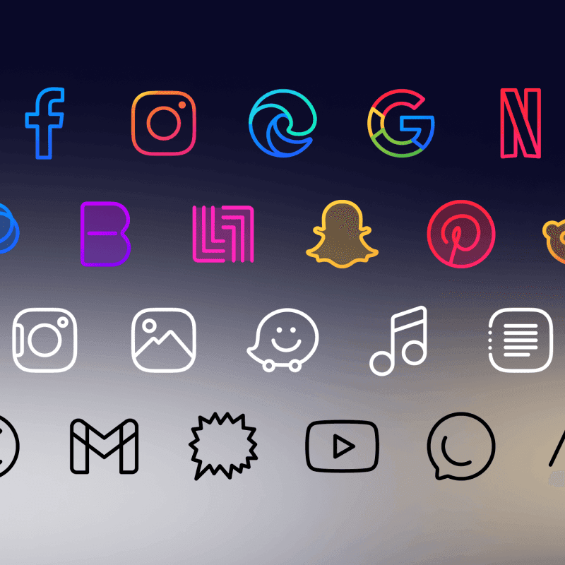 Caelus icon pack preview
