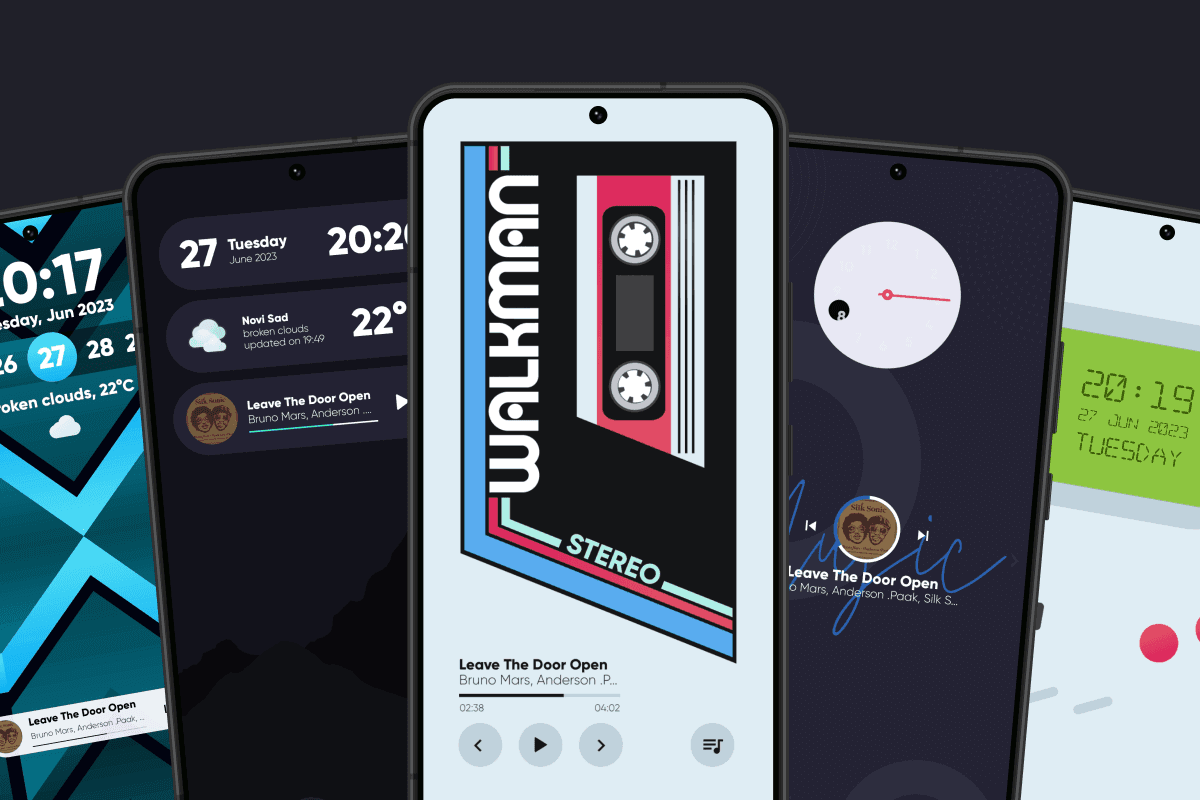 One4KWGT Pro - Android app with 98 beautiful widgets.